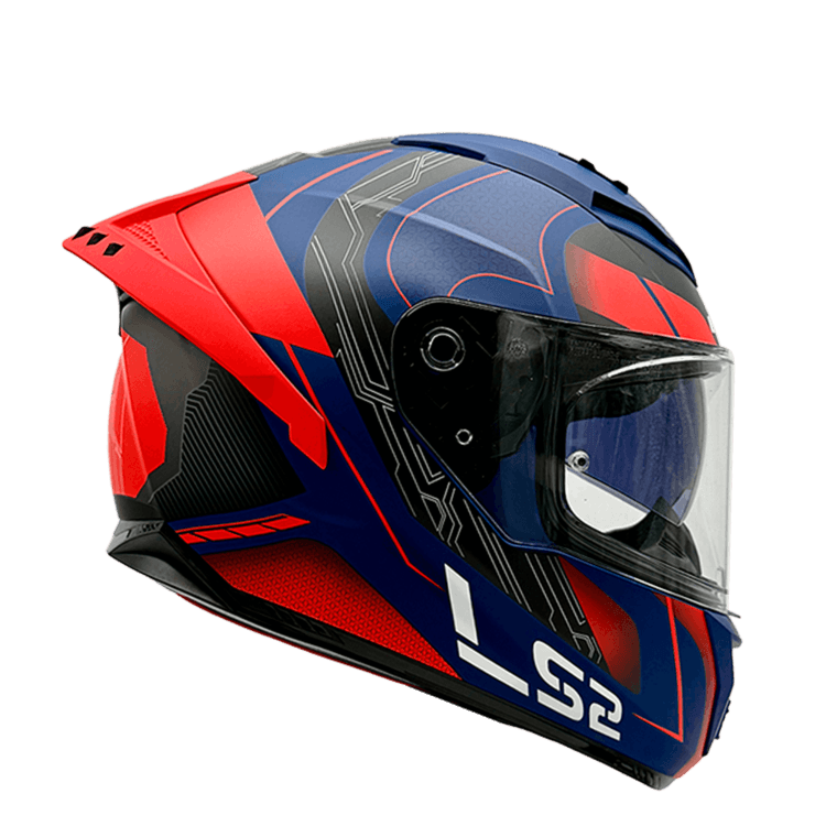 Casco LS2 806 Fusion Nexus Negro / Azul / Mate